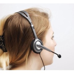 Logitech Stereo H111 Wired Headset - High-Quality Sound, Comfortable Fit, Sleek Black Design - Perfect for Gaming & Calls